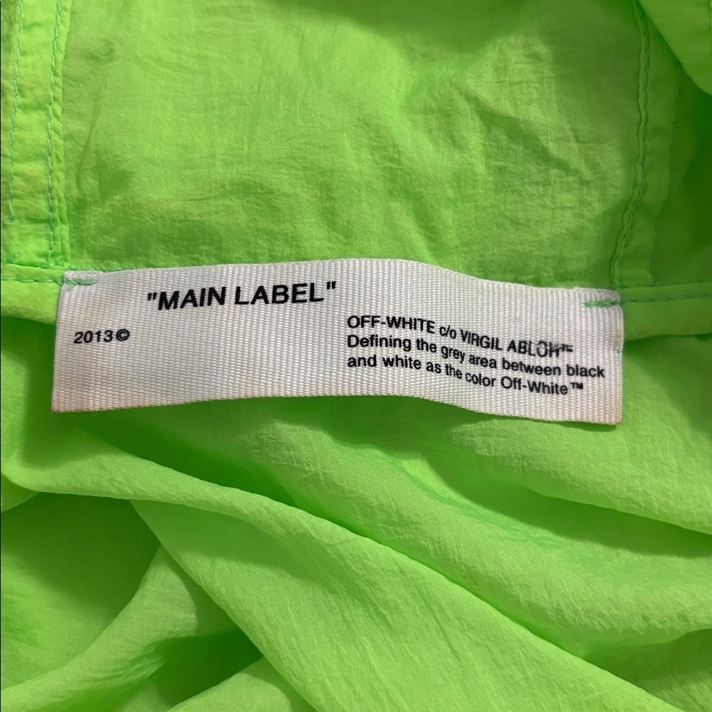 Off-White neon green windbreaker jacket & fanny pack - Picture 8 of 8